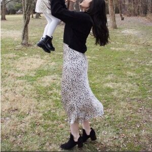 Ivorie Kai satin leopard dress